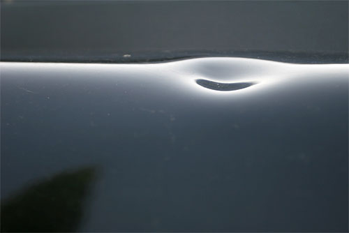 Plåtskada på en bil